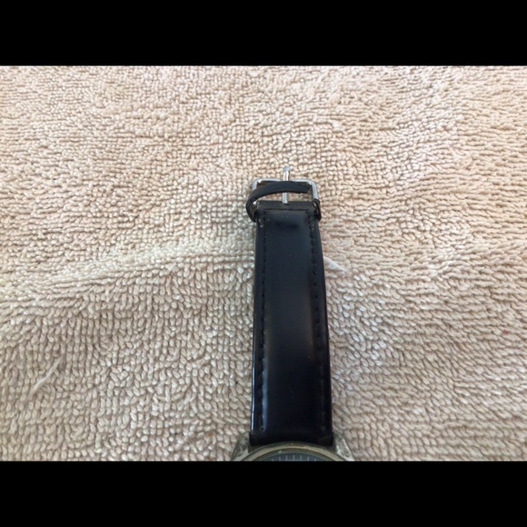 Nice PENN STATE Lions Game Time Black Leather Band Wristwatch pre-owned